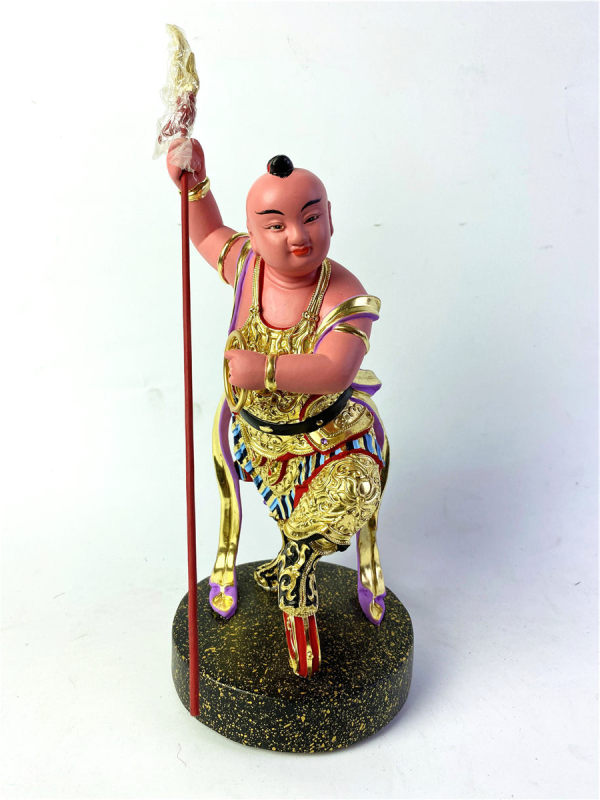 三歲中壇元帥哪吒/三太子粉綫/珍珠漆/8寸8