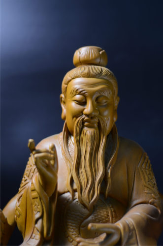 三清道祖/錦雕/二度/尺六/19寸
