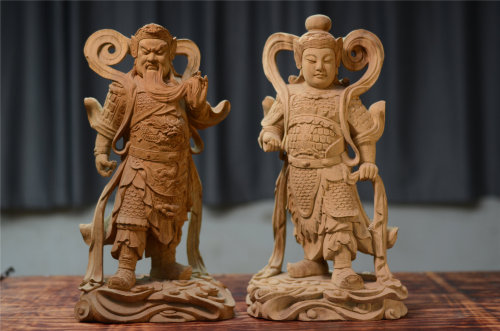 佛教護法/伽藍韋陀菩薩菩薩/錦雕/白身/一尺/尺三/尺六/12寸/16寸/19寸