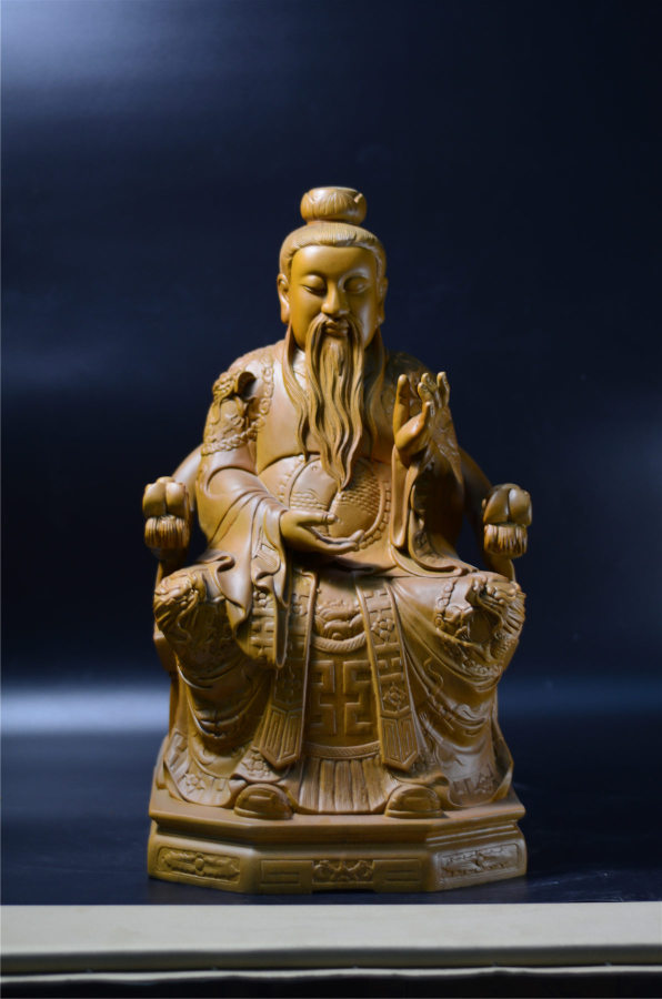 三清道祖/錦雕/二度/尺六/19寸