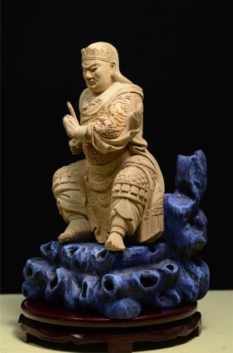 拖椅錦雕玄天上帝/白身/一尺/尺三/尺六/12寸/16寸/19寸