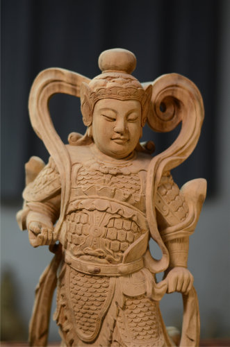 佛教護法/伽藍韋陀菩薩菩薩/錦雕/白身/一尺/尺三/尺六/12寸/16寸/19寸