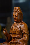 觀音/觀世音菩薩/婆娑三聖/錦雕/二度/尺三/16寸