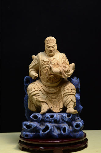 拖椅錦雕玄天上帝/白身/一尺/尺三/尺六/12寸/16寸/19寸