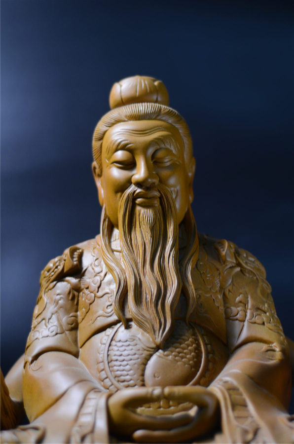 三清道祖/錦雕/二度/尺六/19寸