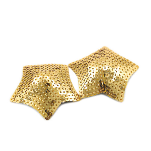 Golden Five-pointed star breast stickers