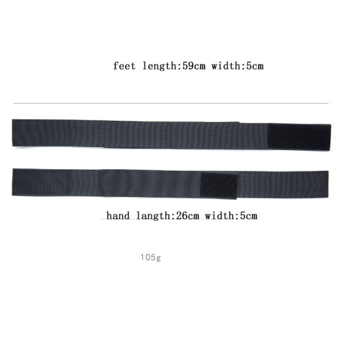 Black Thigh hand bondage suit