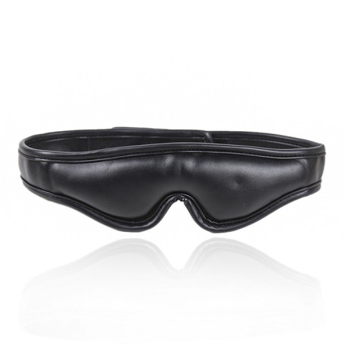 Black Blindfolded Bondage Flirting Leather Mask