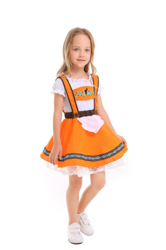 Orange national traditional costume