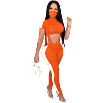 Orange INS Stylish pit strip strap tights waistless shorts fashion suit + mask included