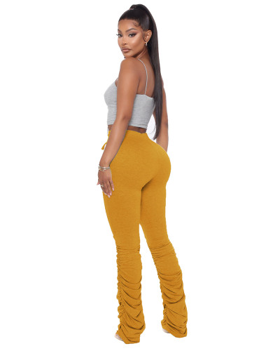 Yellow Classic stacking stacking pants