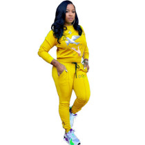 T6026  New casual embroidery sports suit