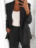Fashion lapel slim cardigan temperament suit jacket women
