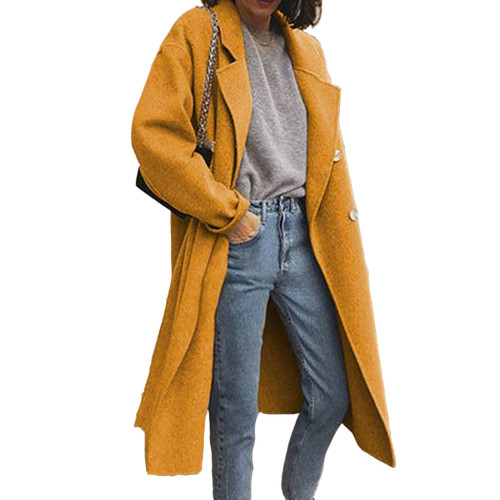 Hot sale windbreaker double-sided woolen coat double-breasted women's clothing