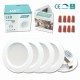 KITASST LED RV Lights Interior, 12V Dimmable RV Boat Camper Recessed Ceiling Light 4 Pack