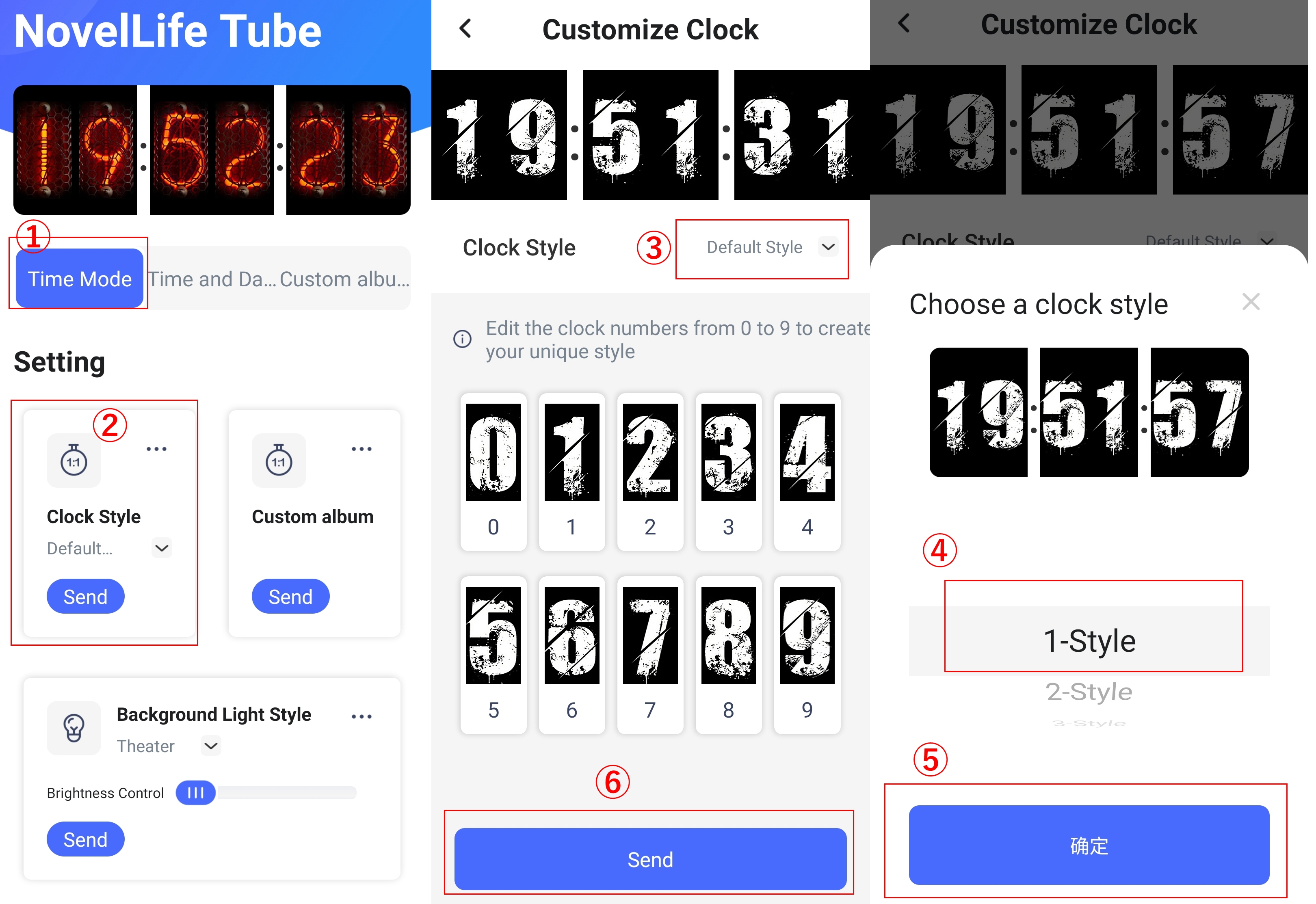 NovelLife tube clock kit