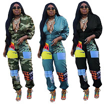 Women Fashion Zipper Long Sleeve Jumpsuits LSD-8209