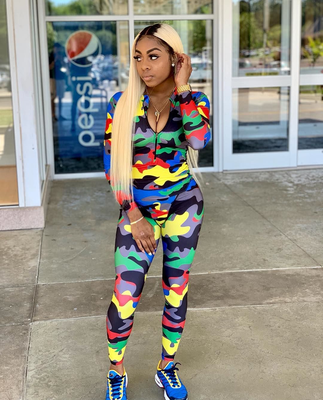 plus size camouflage jumpsuits