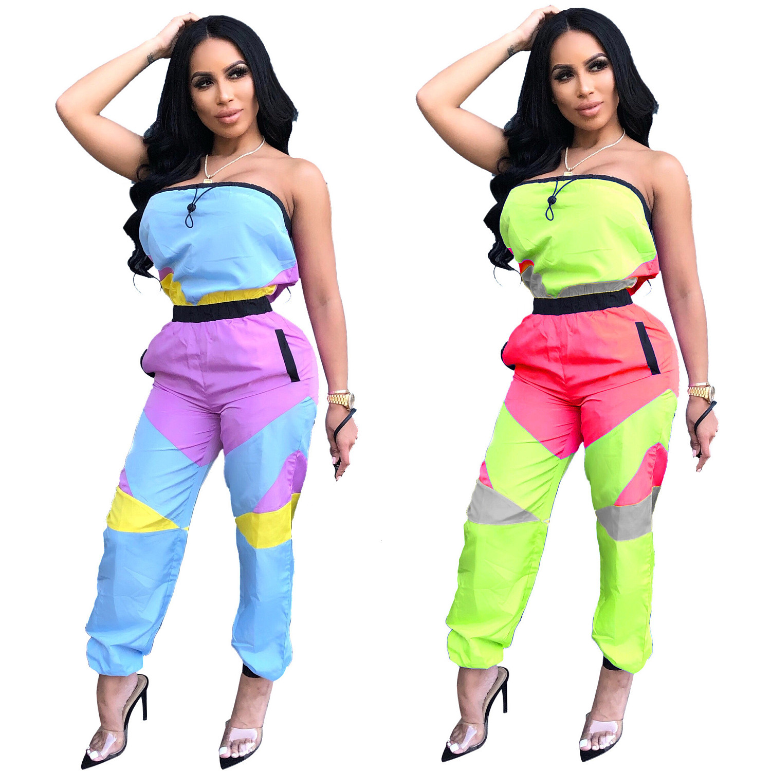 patchwork jumpsuit