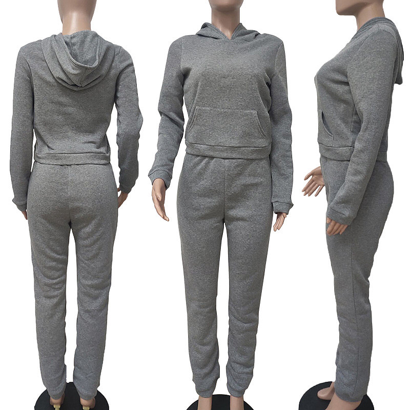 cropped sweater and sweatpants set