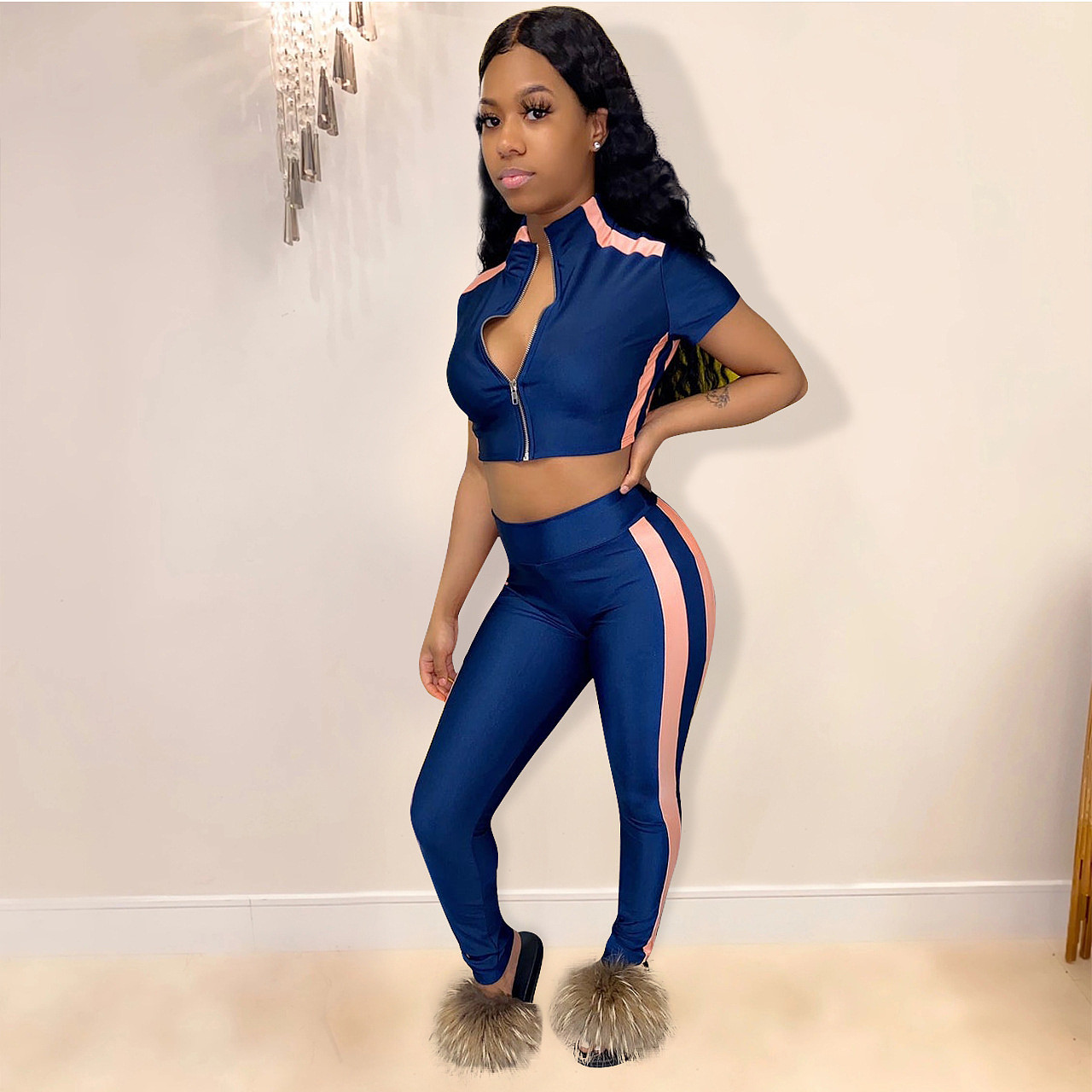 crop top and pant with shrug