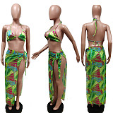 Summer Beach Wear Women Bikini With Skirt Three Piece Set MEM-8350