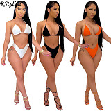 Summer Chic See Through Bikini Set Three Pieces Bathing Suits ORY-5190