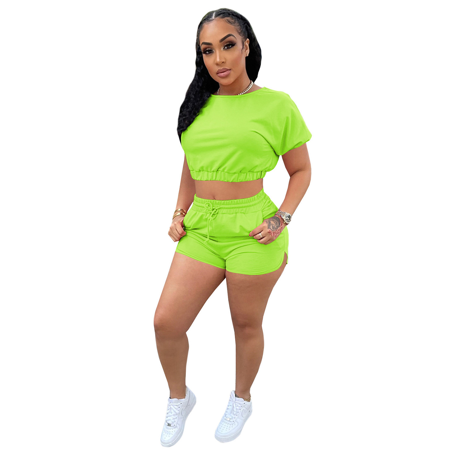 crop top jogging sets