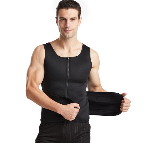 Plus Size Men's Body Shapers Sweat Vest