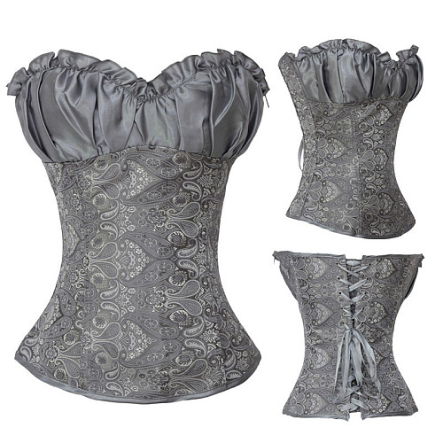 Bustier Lingerie Floral Lace Overlay Corset ONY-527