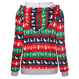 Christmas Cotton Hooded Top Pants Pajamas Set QSH-2095