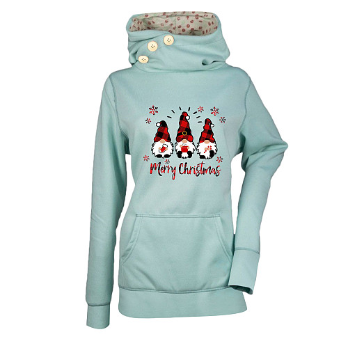 Plus Size Christmas Party Printed Pullover Hoodies KLF-464-10