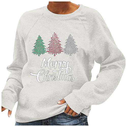 Christmas O Neck Loose Long Sleeve Casual T-shirt KLF-914-27