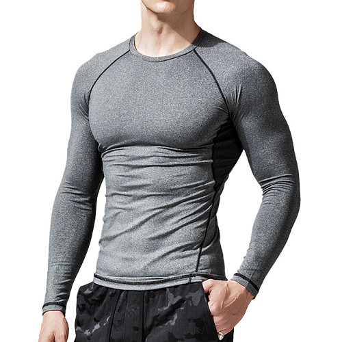 Men's Fitness Quick Drying Compression Long Sleeve Tees WYMY-200533
