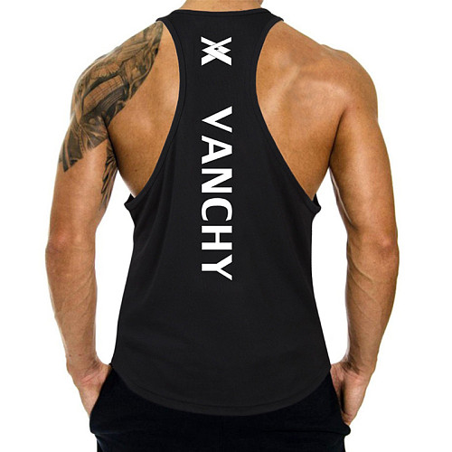 Men's Quick-drying Printed Bodybuilding Fitness Vest WYMY-18107