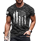 Men's Graphic Print Short Sleeve Oversized T-Shirt YANH-601511