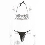Hollow Out Strap Bikini Lingerie Set SHFE-W487