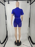 Short Sleeve T Shirt+Mesh Patchwork Shorts Set SQ-90102