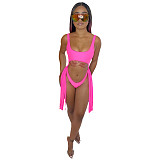 Beachwear Fringe Tassel One Piece Swimsuit QY-5260