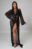 Beach Knitted Swimsuit Cover Up Cardigan Robe OSM-4366