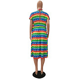 Beach Wear Tie Dye Swimming Suits 3 Pieces Bikini Sets CM-8622