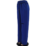 Hole High Waist Streetwear Straight Wide Leg Pants KSN-80828