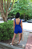 Solid Color Backless Casual One Piece Rompers LFF-90010