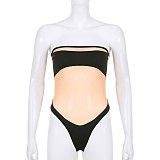 Sexy Sheer Mesh Patchwork One Piece Swimsuit HLJKJ-25477
