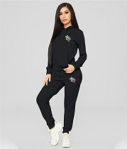 Casual Pullover Hoodies Sweatpants 2 Pieces Set YH-5277