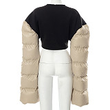 Streetwear Long Sleeve Zipper Cotton Padded Jacket MXXB-21TP633