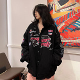 Winter Clothes Vintage Women Bomber Jacket RS-F04