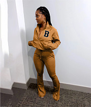 Fall Zip-up Jacket Full Pants Two Piece Tracksuits TB-5574