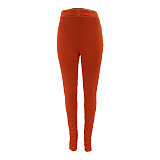 Casual Sporty Leggings Knitted Pencil Pants HGL-1560