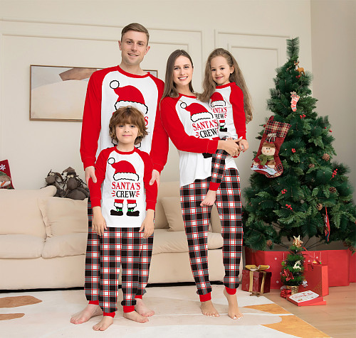 Christmas Cartoon Printing Parent-Child Pajamas Suit ZY-22-053